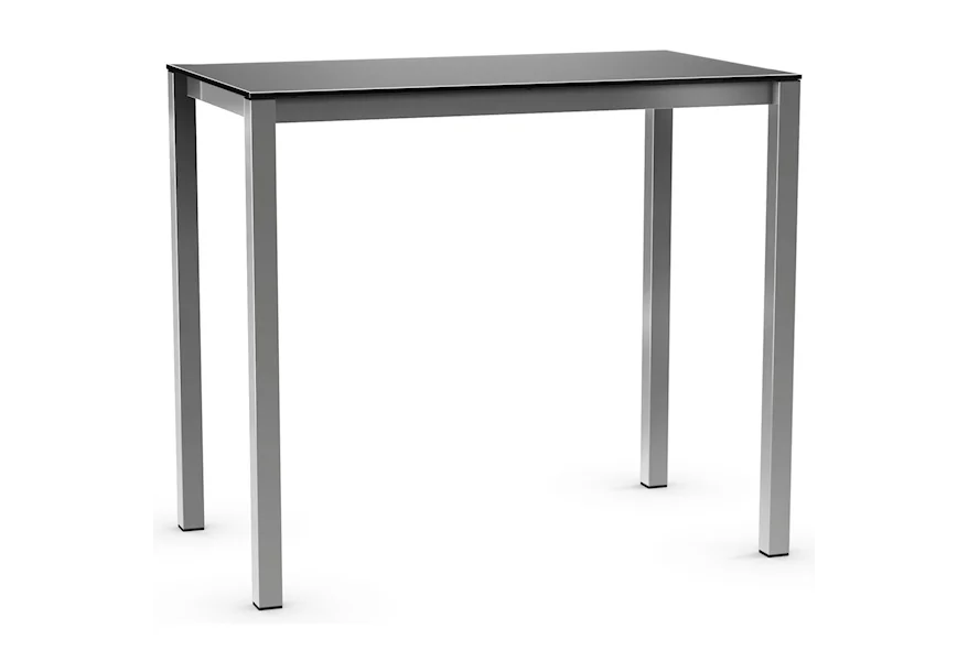 Urban Bar Height Harrison Pub Table with Glass Top by Amisco at Esprit Decor Home Furnishings